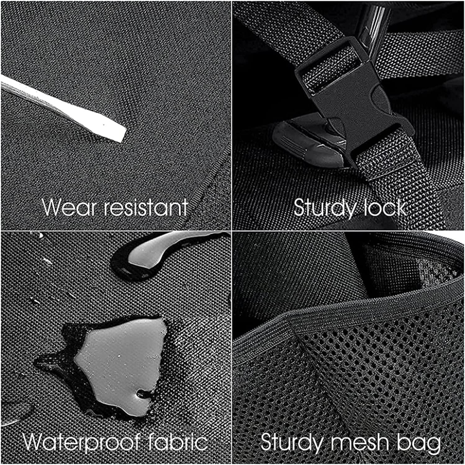 Suv Trunk Organizer for Groceries Back Seat Hanging Organizer,600D Oxford Cloth Foldable Wear-Resistant and Waterproof with 8 Storage Bag, Very Good Car Accessories for Men &Women