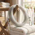 Stainless steel PVC coated clothesline wire - [specific: balcony use / thickness / installation / Pet Wire]