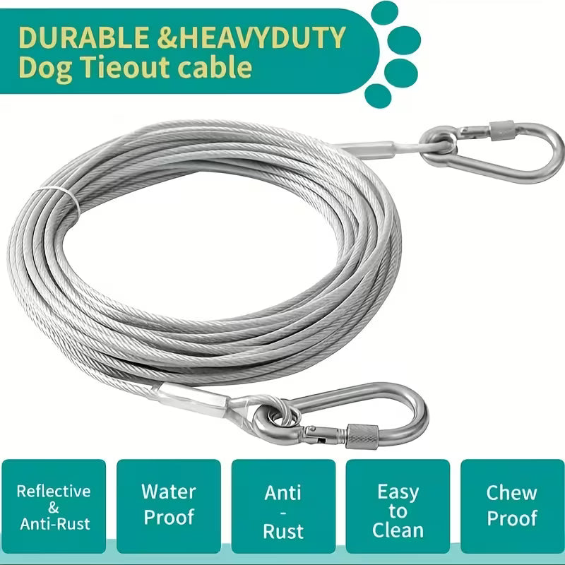 Premium Stainless Steel PVC Coated Clothesline – Heavy-Duty Rust-Resistant Drying Wire -  Free Shipping