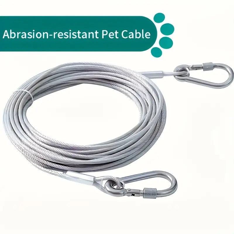 Stainless steel PVC coated clothesline wire - [specific: balcony use / thickness / installation / Pet Wire]