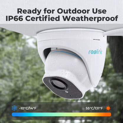 Reolink RLC-520A Poe IP Camera Outdoor Dome Security Camera Video Surveillance Camera CCTV Person Vehicle Detection Night Vision