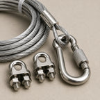 Stainless steel PVC coated clothesline wire - [specific: balcony use / thickness / installation / Pet Wire]